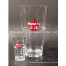 high quality drinking havana glass cup with custom logo